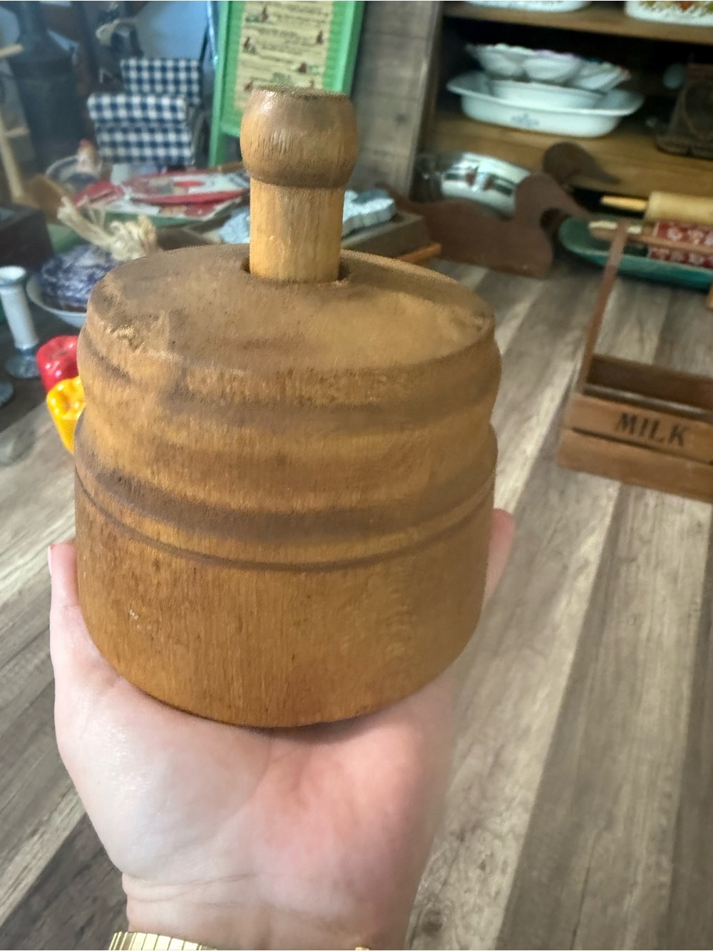 Antique Wooden Butter Stamp/Mold